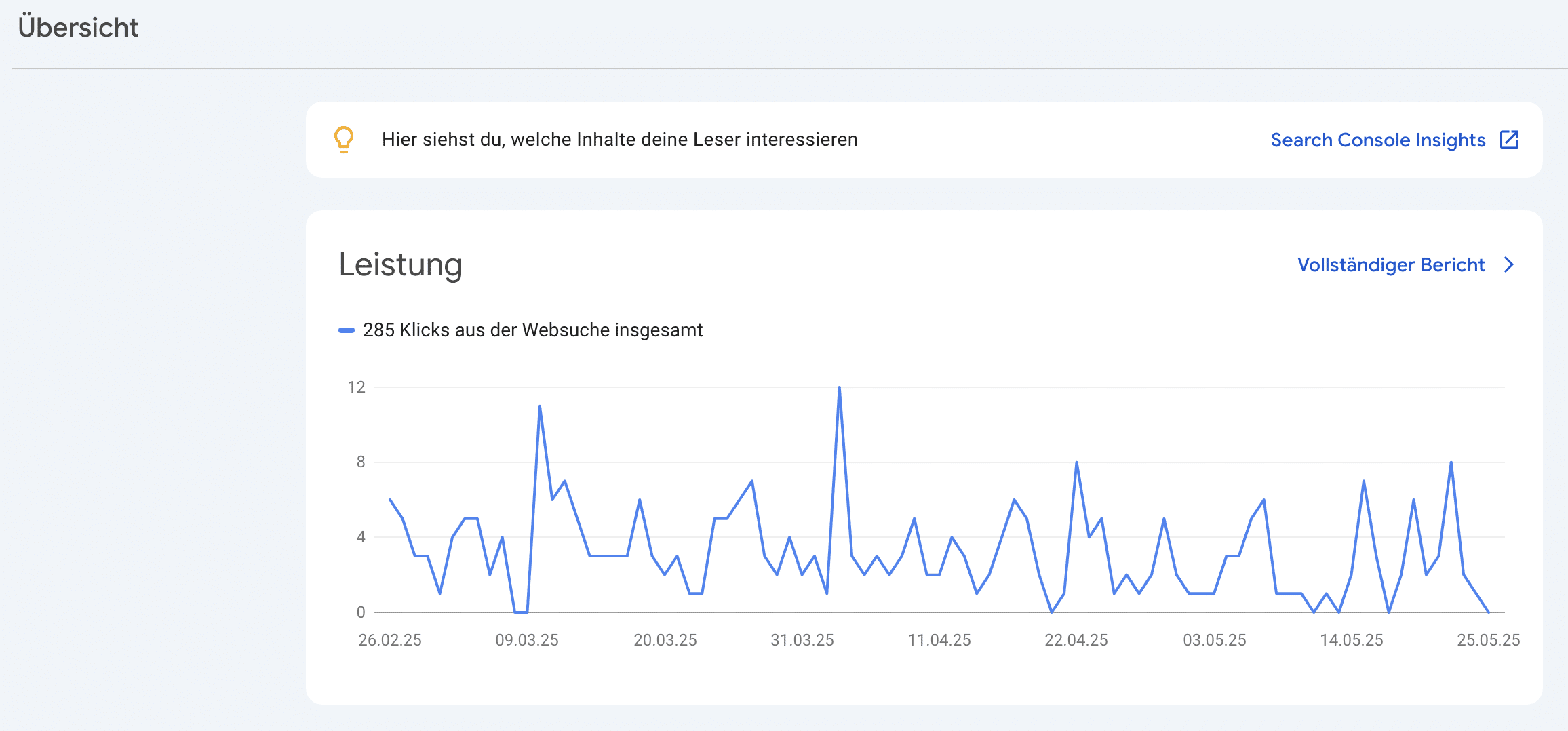 Beispielbild zur Darstellung der Leistung in der GSC