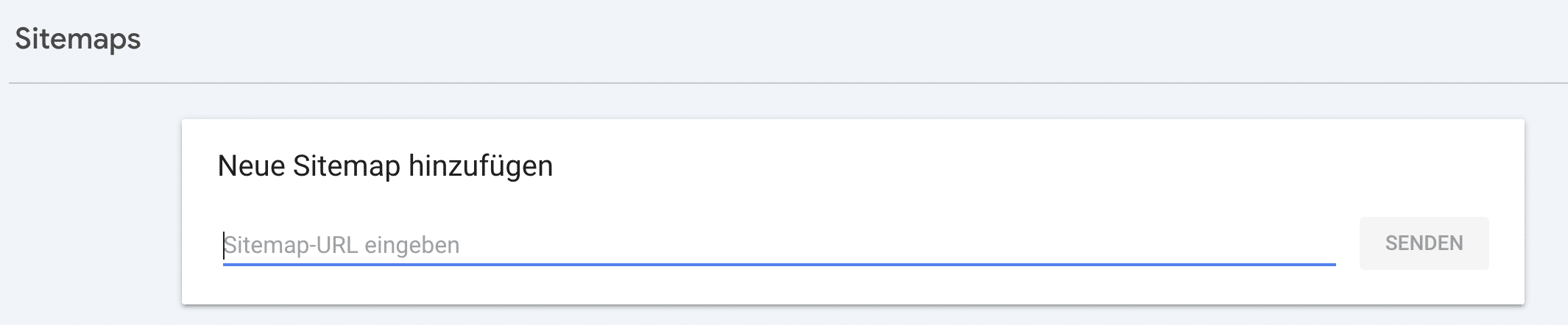 Sitemap in der Google Search Console eingeben