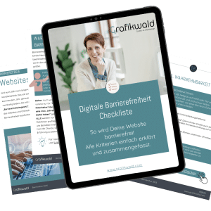 Mockup der Barrierefreiheit im Web Checkliste von Grafikwald